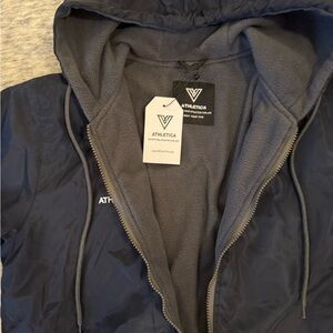 Swim parka refurbished in very good condition size XXS. navy blue.